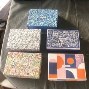 Lot of empty Birchbox birch box
